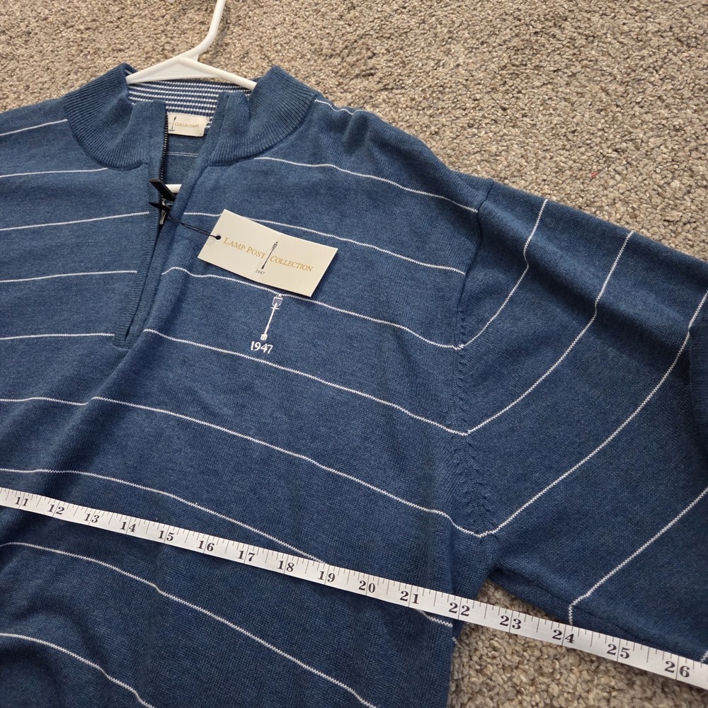 NEW‎ Lamp Post Collection Golf 1/4 Zip Sweater Size XL - Picture 8 of 12